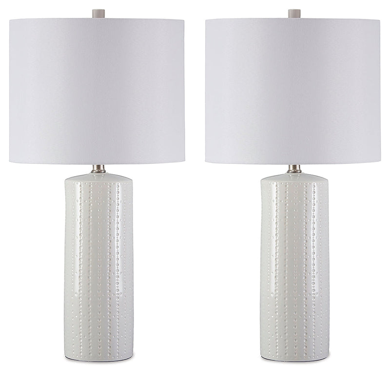 Steuben White Table Lamp (Set of 2)