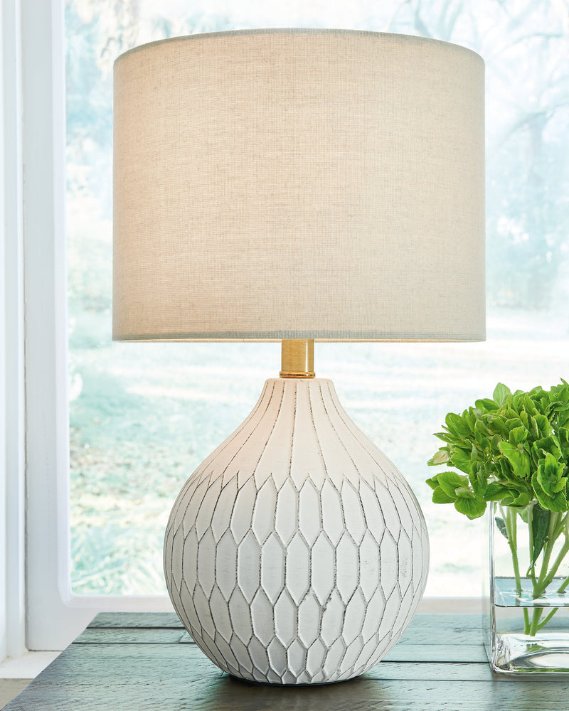 Wardmont White Table Lamp