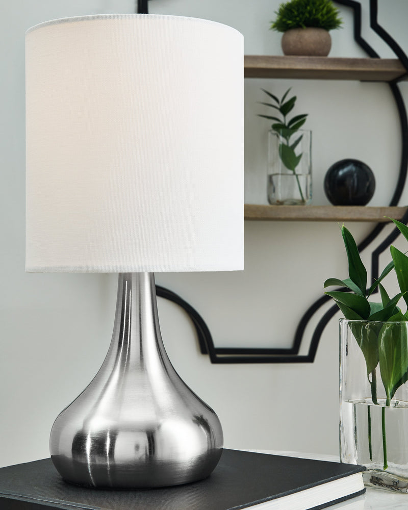 Camdale Silver Finish Table Lamp