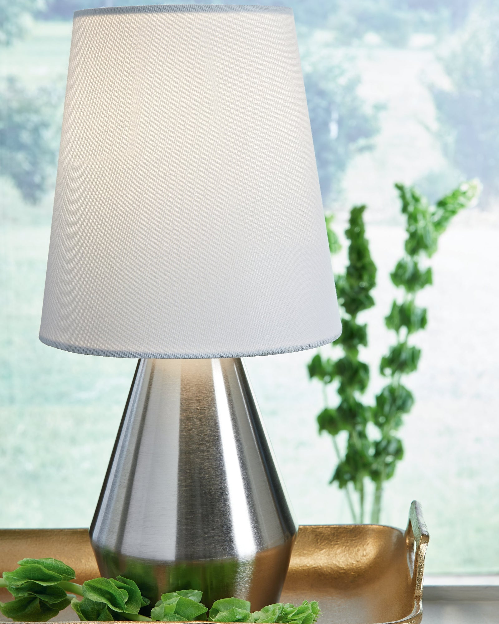 Lanry Silver Finish Table Lamp