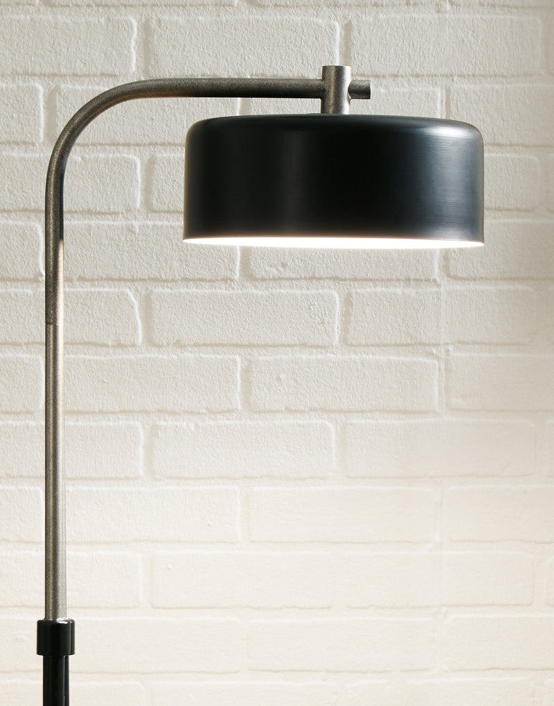 Eliridge Black Silver Finish Floor Lamp