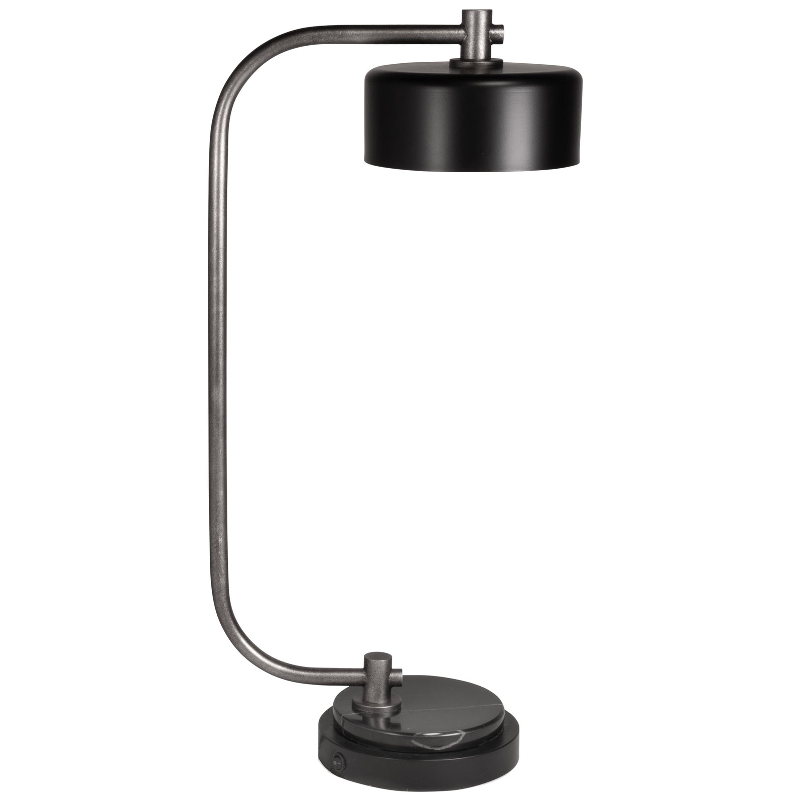 Eliridge Black Silver Finish Desk Lamp