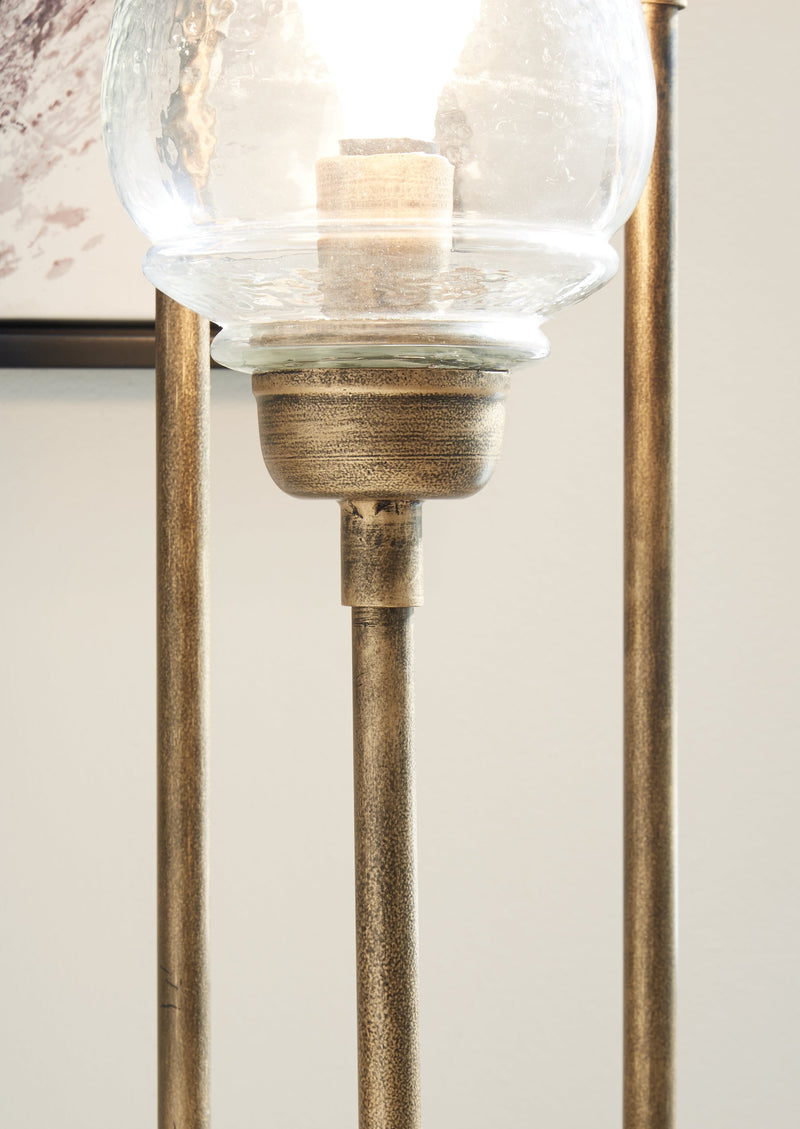 Emmie Antique Gold Finish Floor Lamp