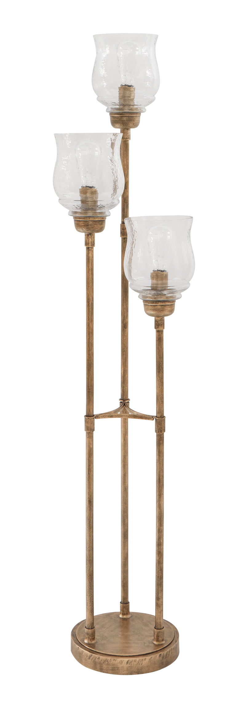 Emmie Antique Gold Finish Floor Lamp