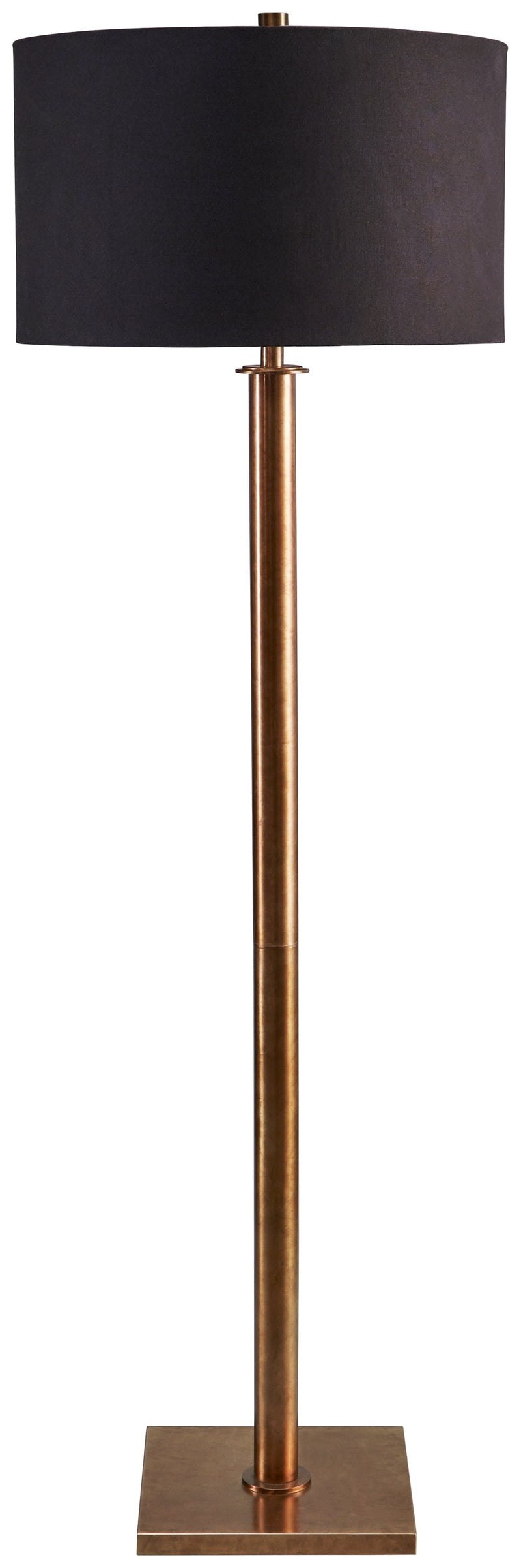 Jenton Antique Brass Finish Floor Lamp