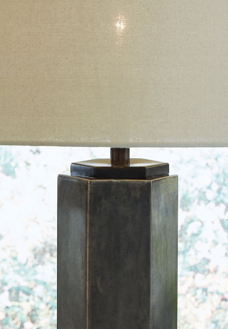 Dirkton Antique Pewter Finish Table Lamp