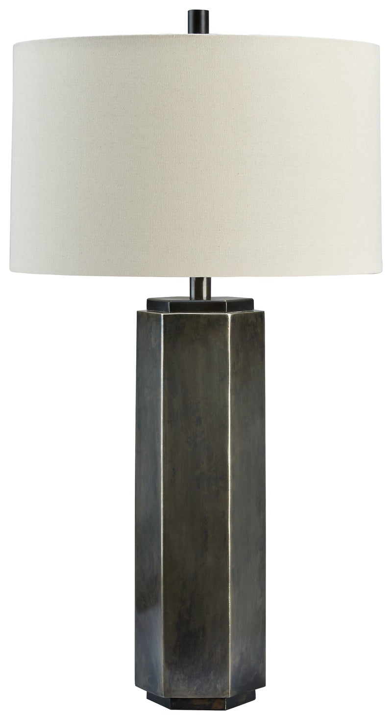 Dirkton Antique Pewter Finish Table Lamp