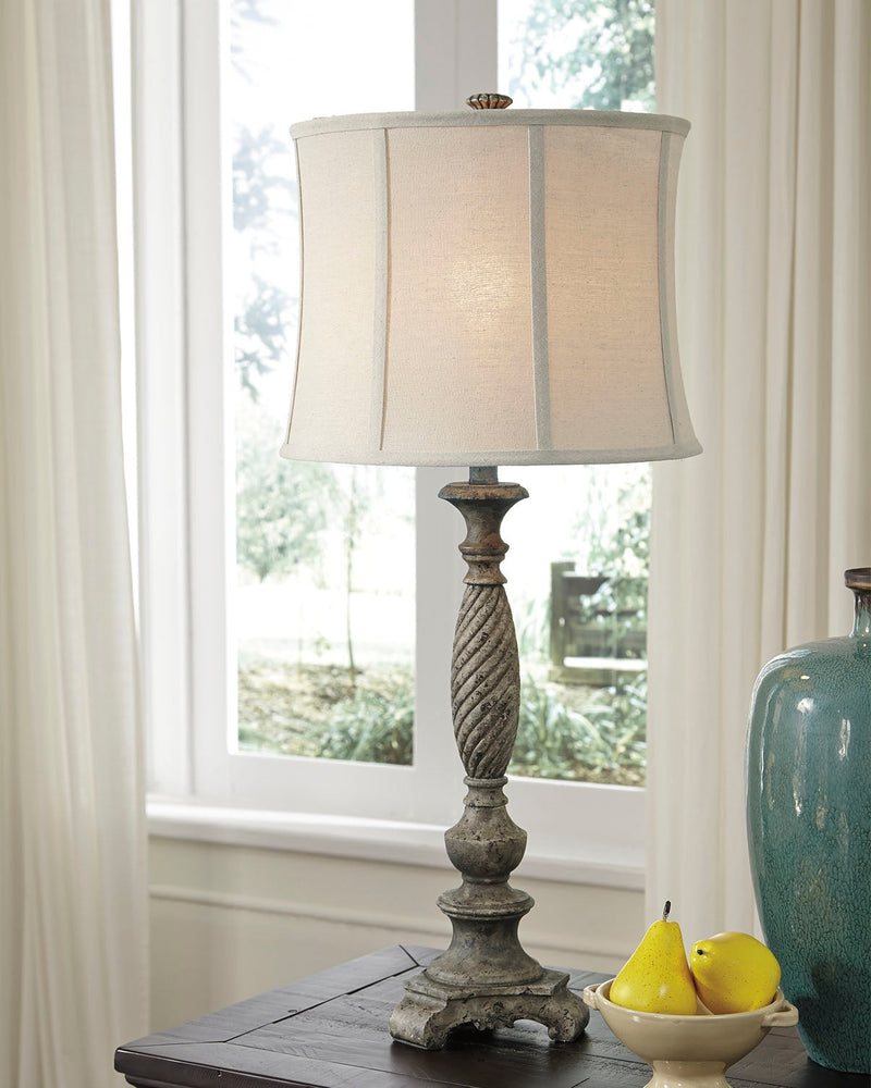 Alinae Antique Gray Table Lamp