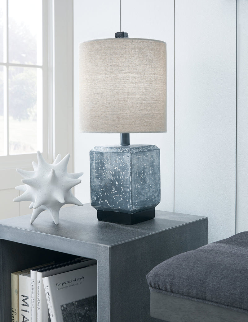 Jamila Gray Black Table Lamp