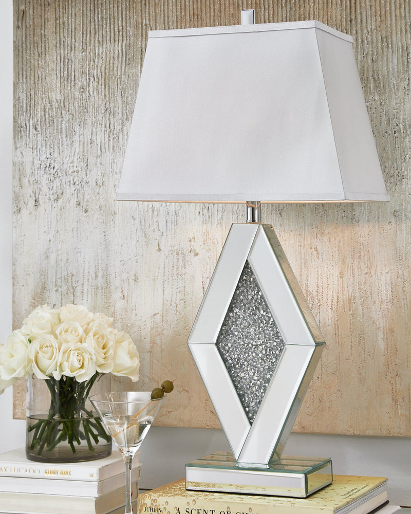 Prunella Silver Finish Table Lamp