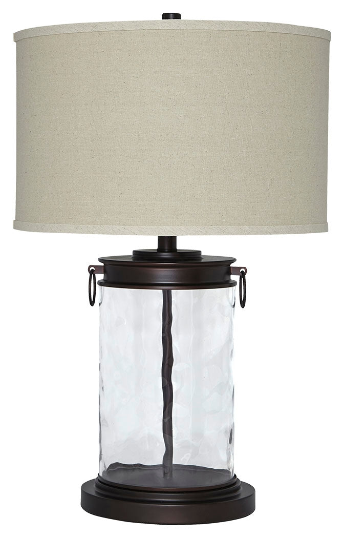 Tailynn Clear Bronze Finish Table Lamp