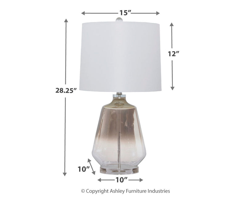 Jaslyn Silver Finish Table Lamp