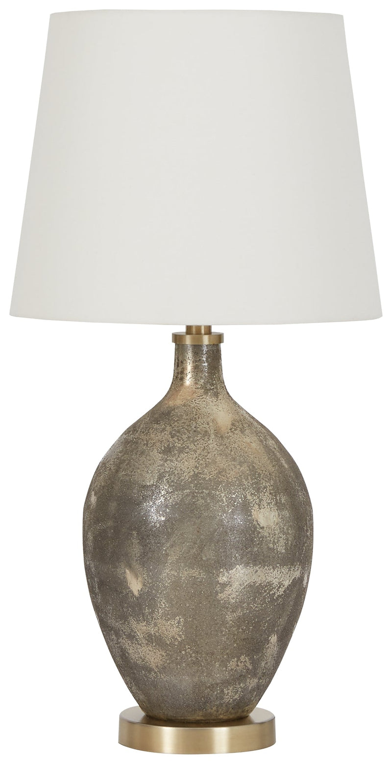 Jemarie Gray Gold Finish Table Lamp