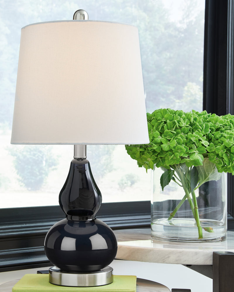 Makana Navy Table Lamp