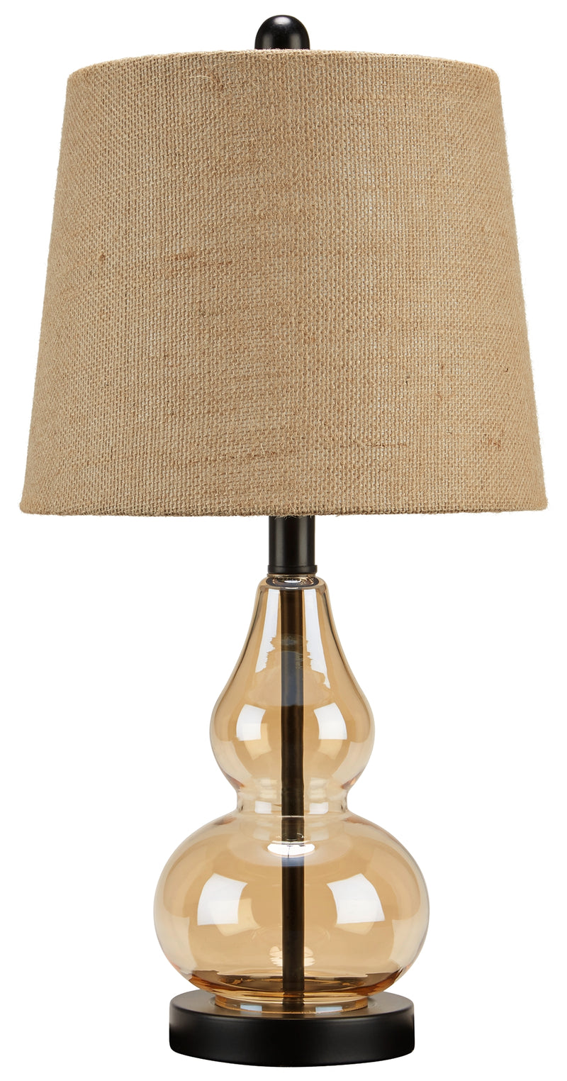 Makana Champagne Black Table Lamp