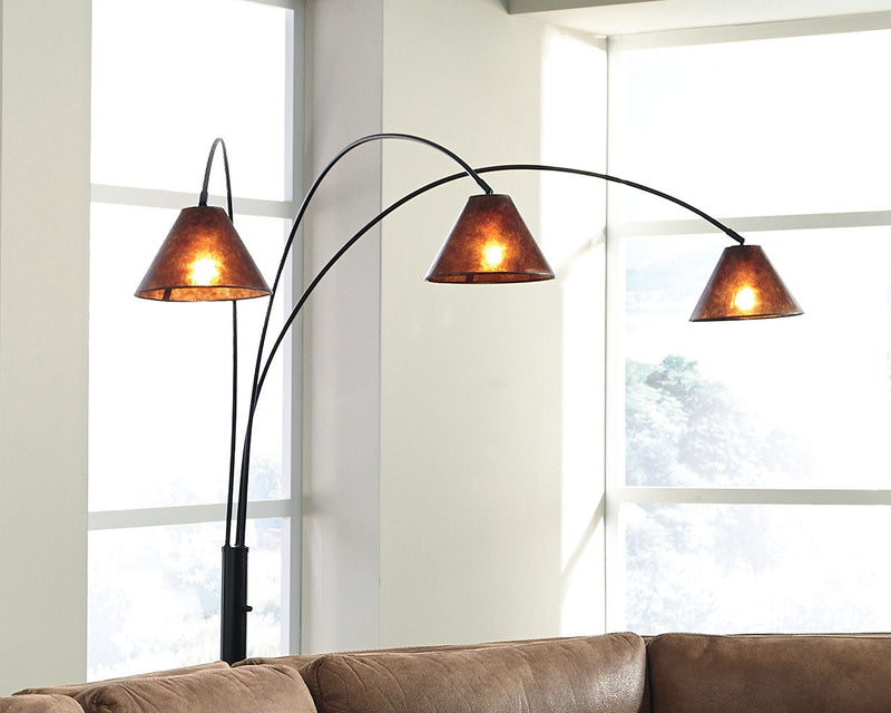 Sharde Black Floor Lamp