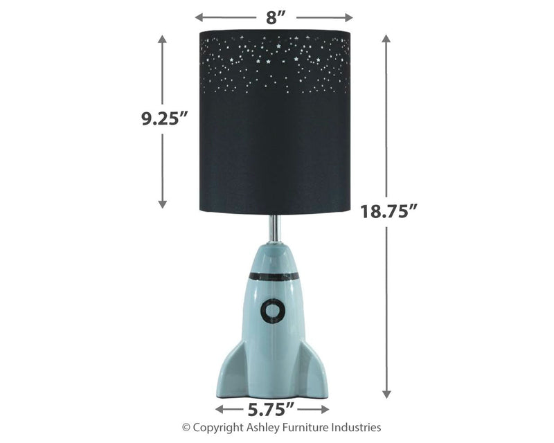 Cale Gray Black Table Lamp