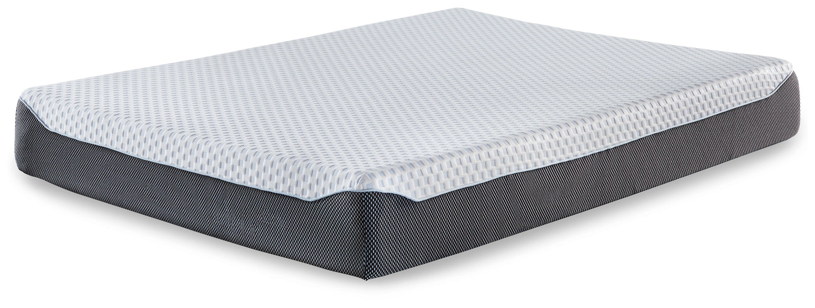 10 Inch Chime Elite White/blue Full Memory Foam Mattress In A Box