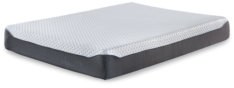 10 Inch Chime Elite White Blue King Memory Foam Mattress In A Box