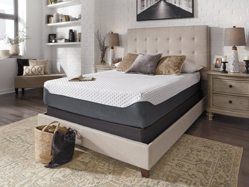 12 Inch Chime Elite White Gray Full Memory Foam Mattress In A Box