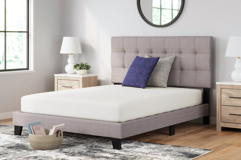 Chime 8 Inch Memory Foam White Queen Mattress In A Box