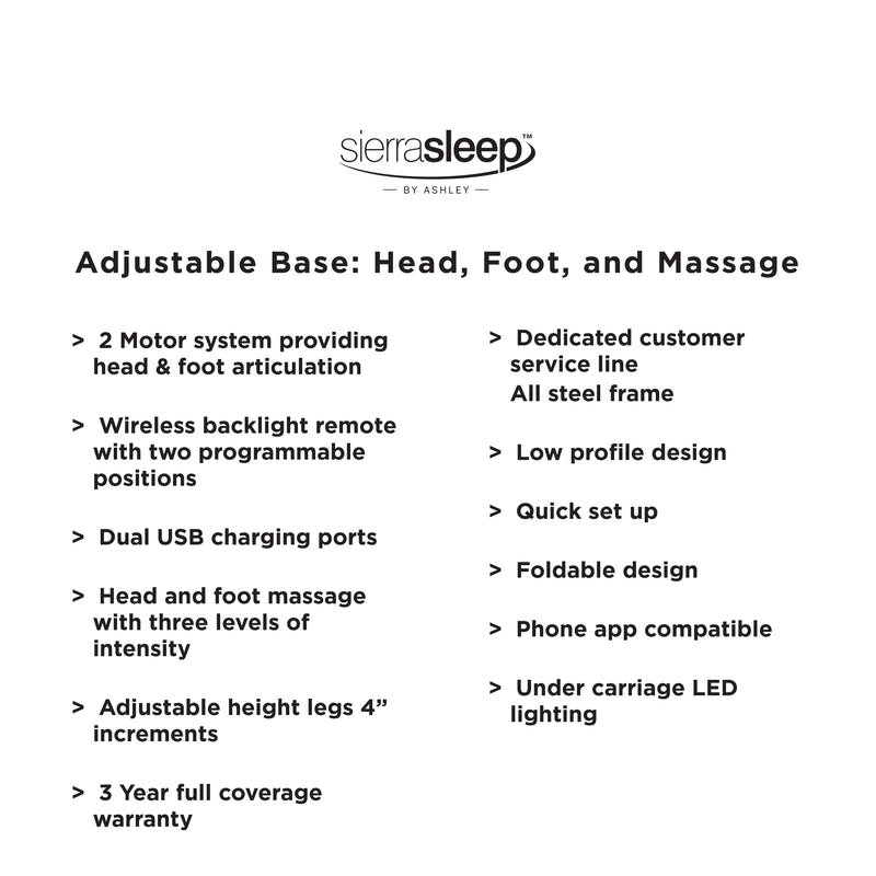 Head-foot Model Better Black King Adjustable Base