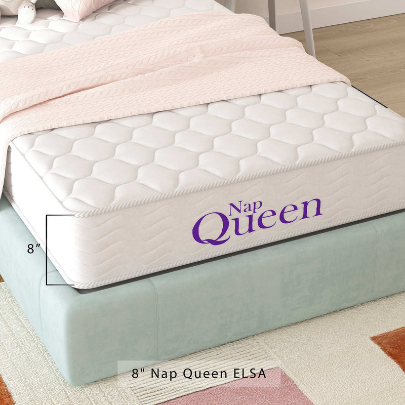 NAPQUEEN ELSA INNERSPRING MATTRESS, KIDS ROOM [TWIN, FULL, QUEEN]