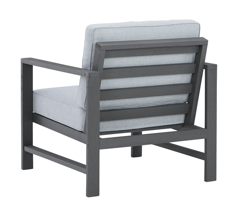 Fynnegan Gray Lounge Chair With Cushion (Set of 2)