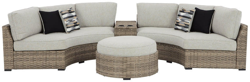 Calworth Beige 4-Piece Outdoor Sectional