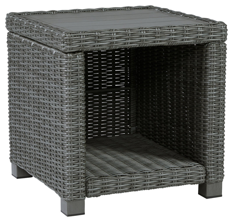 Elite Park Gray Outdoor End Table