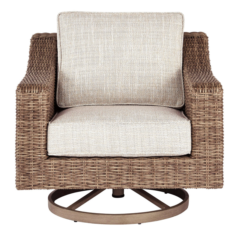 Beachcroft Beige Swivel Lounge Chair