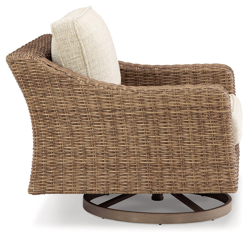 Beachcroft Beige Swivel Lounge Chair