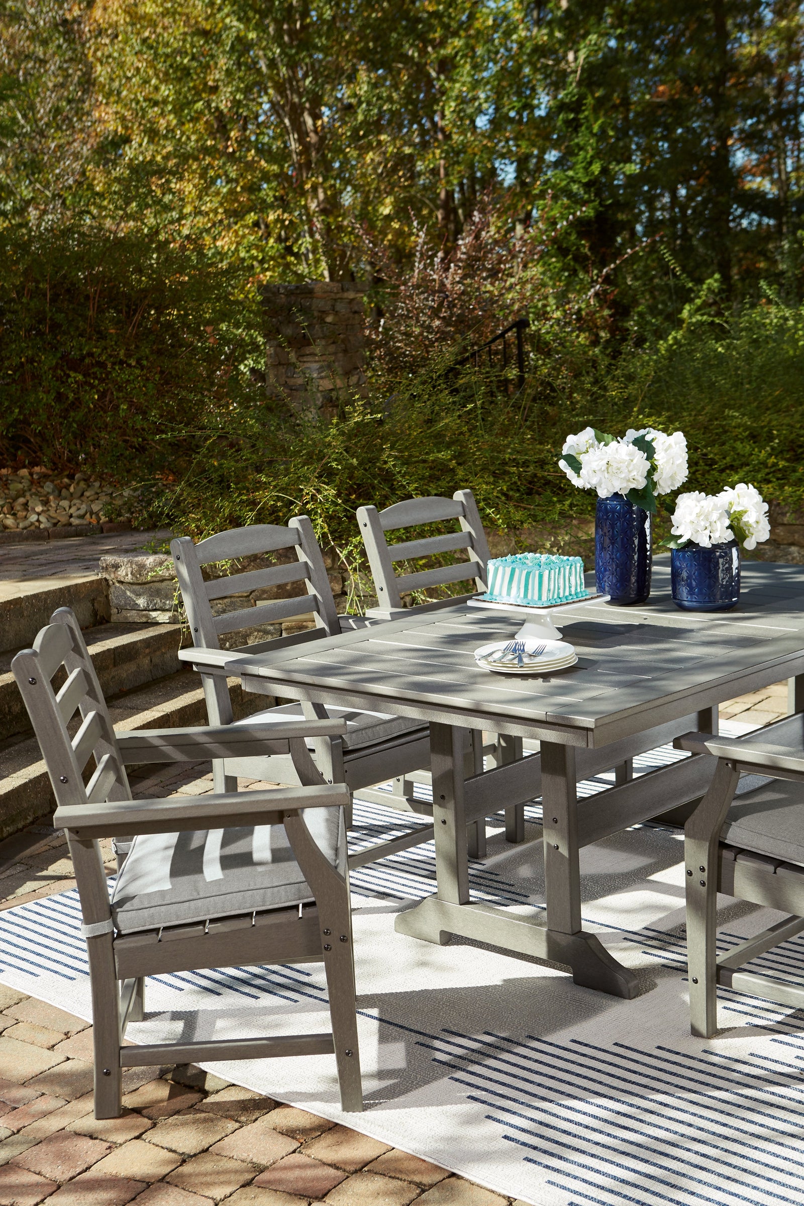 Visola Gray Outdoor Dining Table