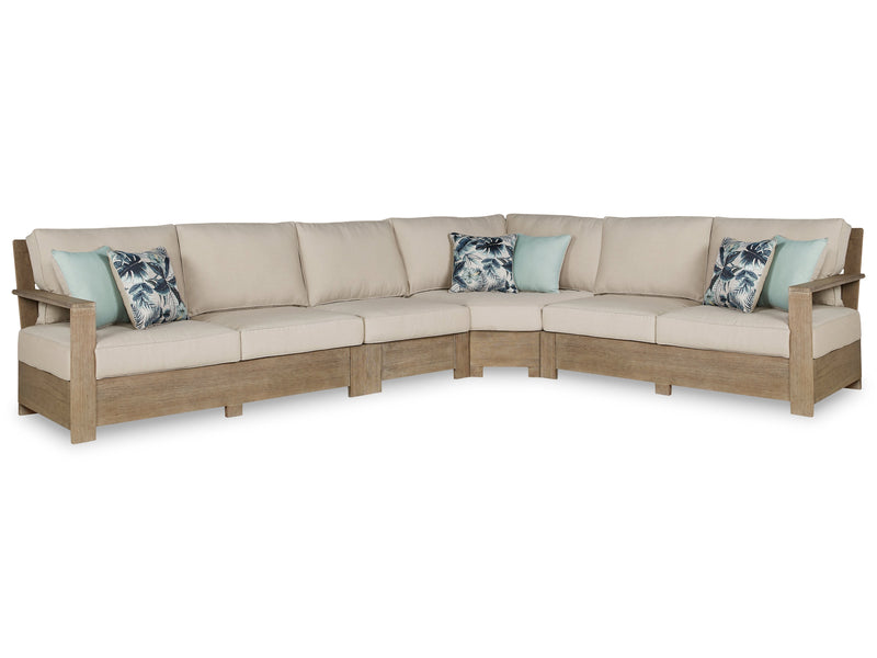 Silo Brown Point 3-Piece Outdoor Sectional With 2 Chairs