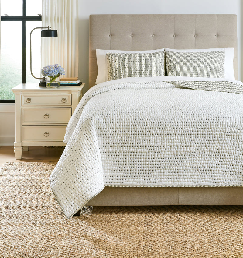 Doralia Linen King Coverlet Set