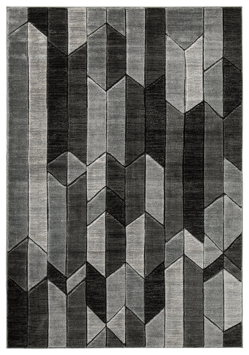 Chayse Black Gray 5' X 6'7" Rug