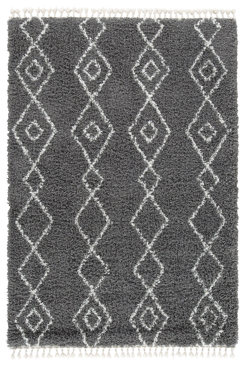 Maysel Charcoal White 5' X 7' Rug