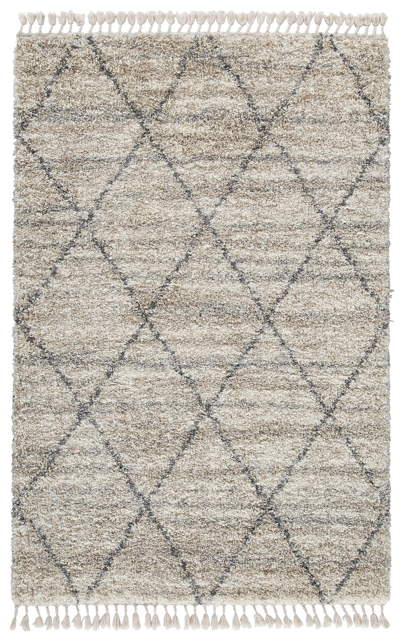 Abdalah Beige Gray 5' X 7' Rug