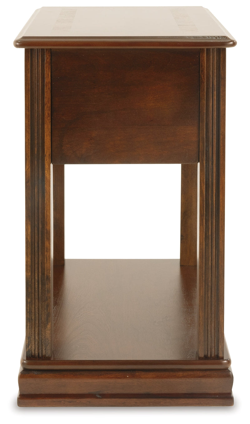 Breegin Brown Chairside End Table