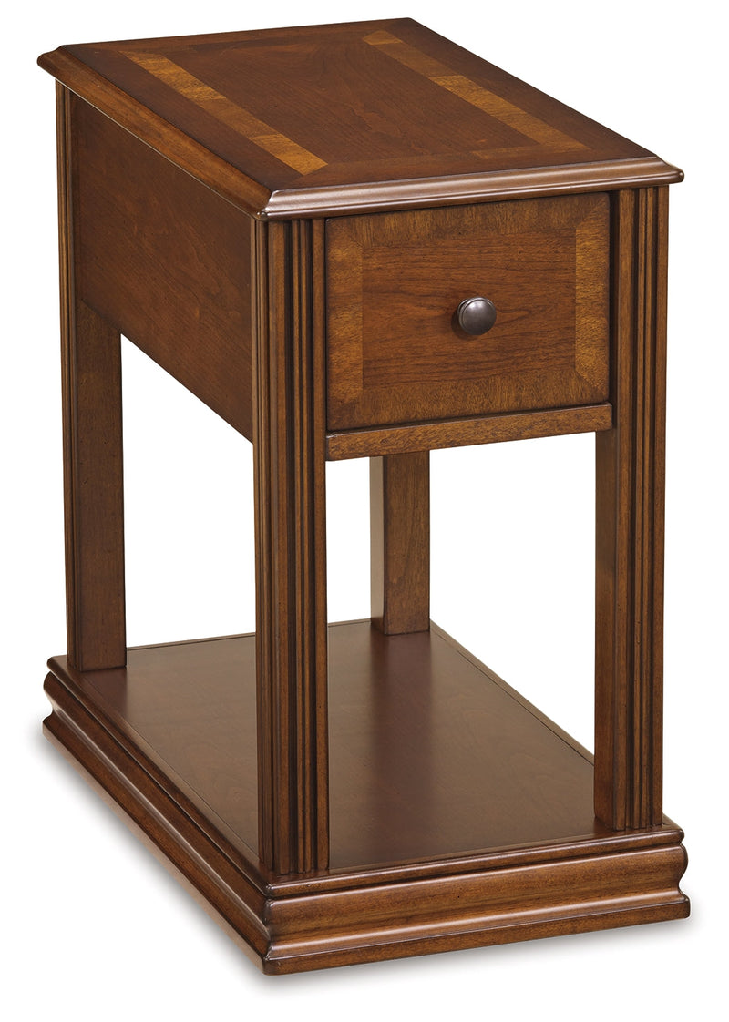 Breegin Brown Chairside End Table