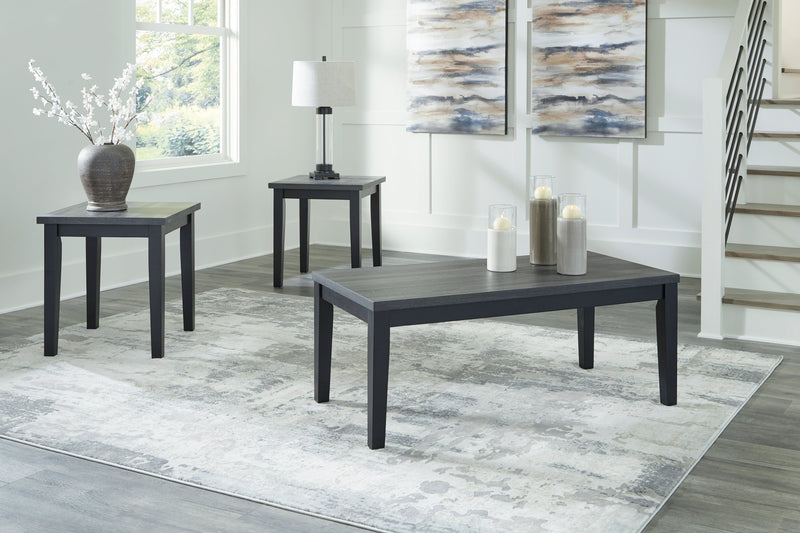 Garvine Two-Tone Table (Set of 3)