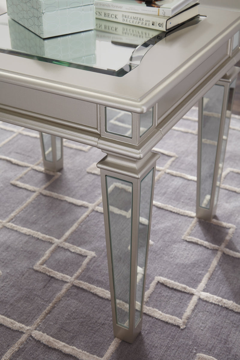 Tessani Silver End Table