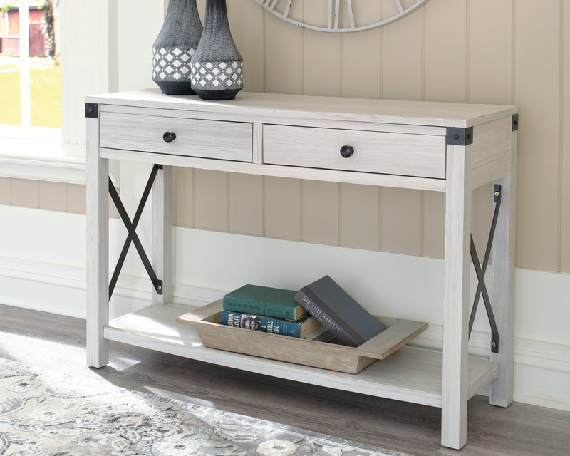 Bayflynn Whitewash Sofa Console Table