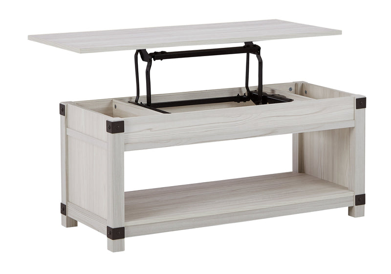 Bayflynn Whitewash Lift-top Coffee Table