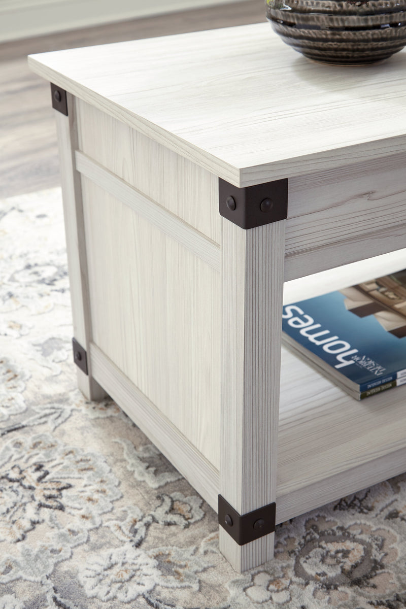 Bayflynn Whitewash Lift-top Coffee Table