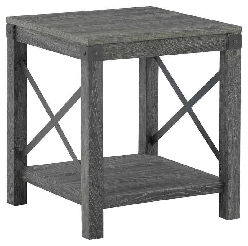 Freedan Grayish Brown End Table