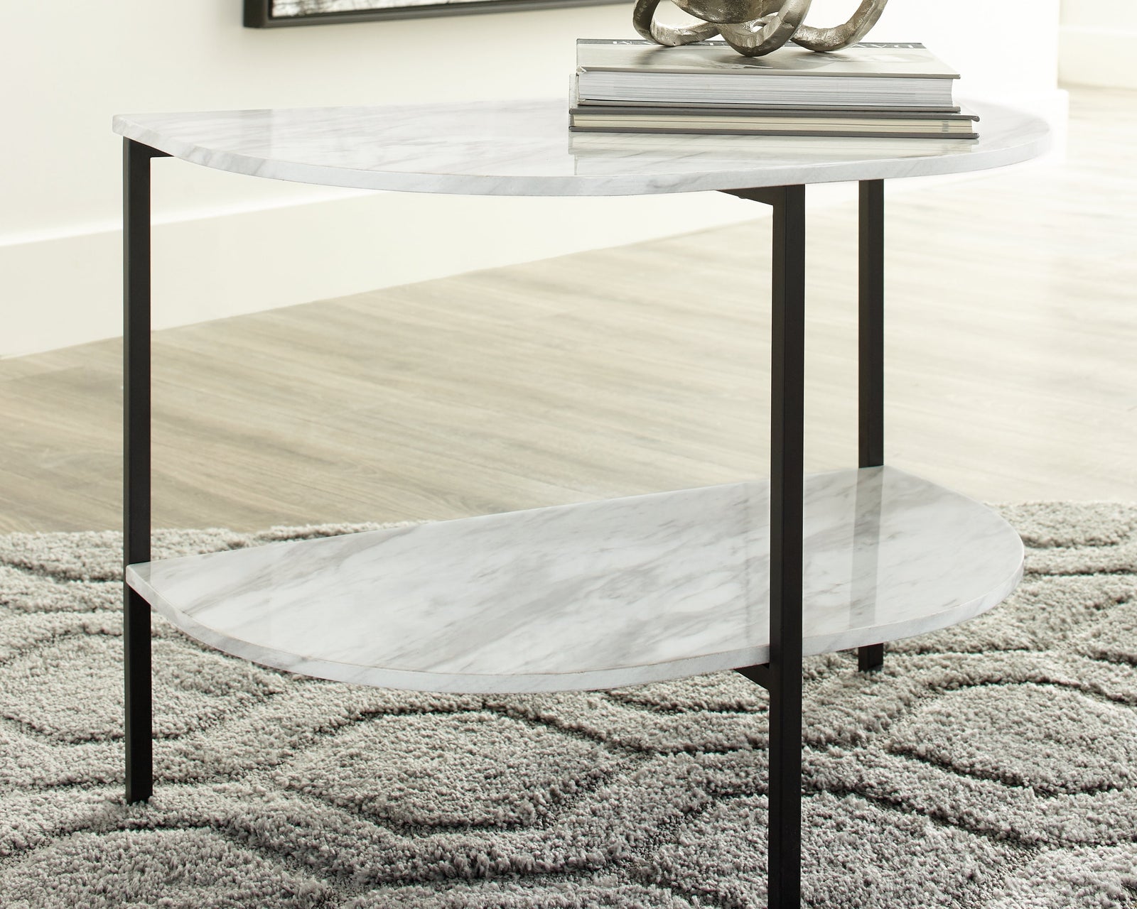 Donnesta Gray Black Chairside End Table