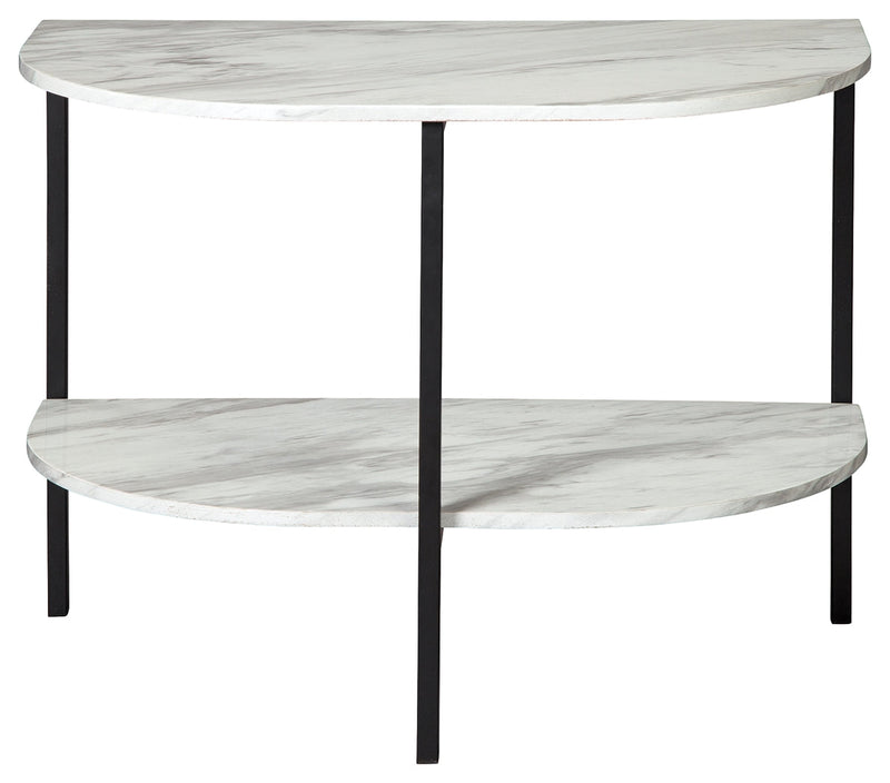 Donnesta Gray Black Chairside End Table