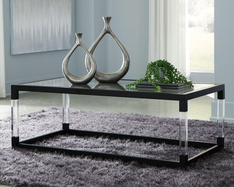 Nallynx Metallic Gray Coffee Table