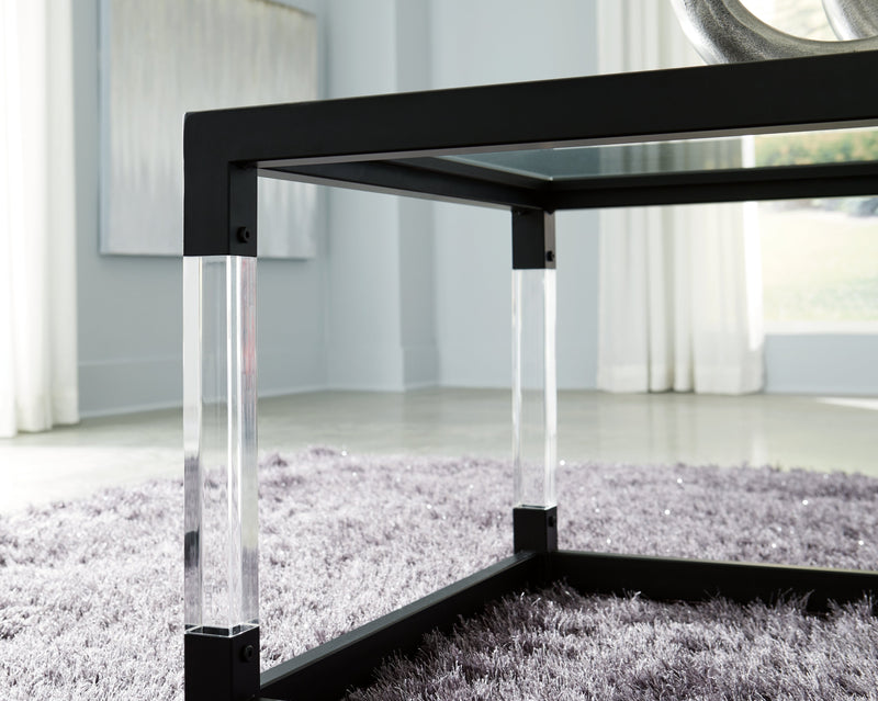 Nallynx Metallic Gray Coffee Table